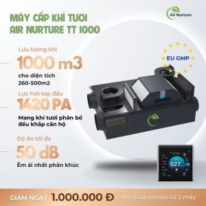 Máy Cấp Khí Tươi Trung Tâm Airnurture 1000